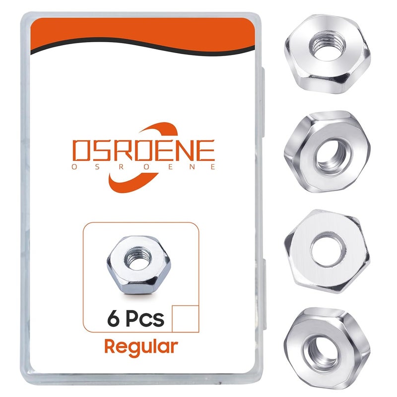 OSROENE Chainsaw Bar Nuts, 6 Pcs Chainsaw Parts, Replacement Parts for Stihl Chainsaw Accessories, Chain Saw Bar Bolt - Image 1